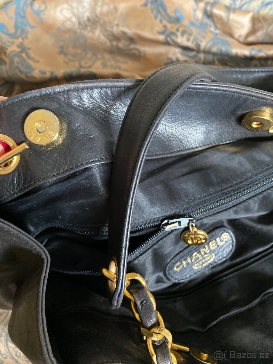 Vintage cc chain leather tote CHANEL - 3