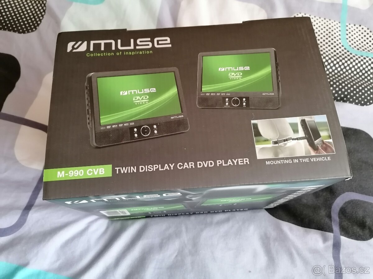 Přenosný DVD přehrávač MUSE do auta – 2 obrazovky - 3