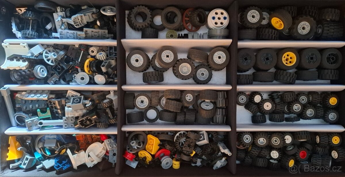 Lego, tříděné, technika, auta, 4.70kg - 3