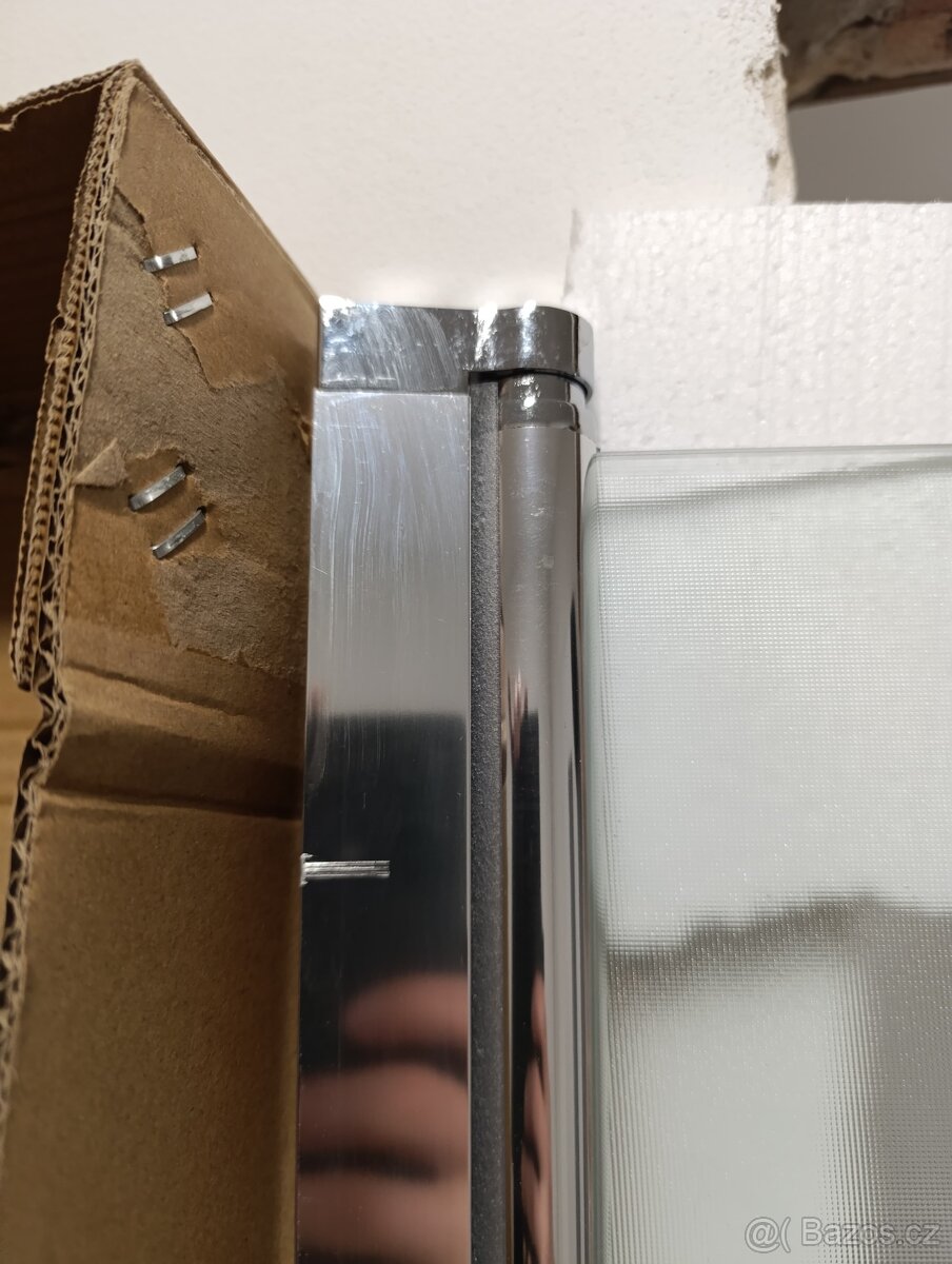 LIMA Sprchové dveře dvoukřídlé š. 900 sklo point neprůhledné - 3