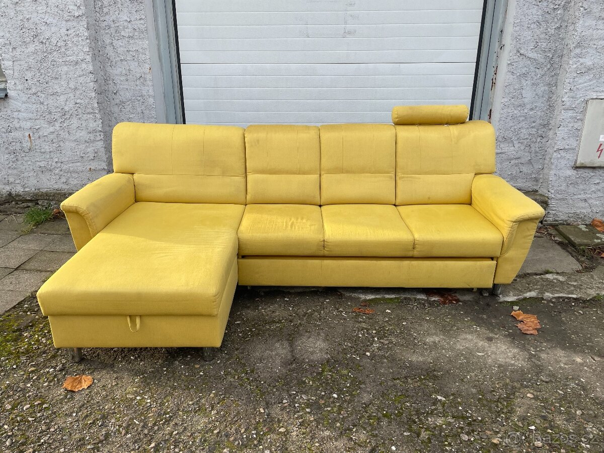 ✅ Sedačka | pohovka + křeslo | gauč | rozkládací |pěkný stav - 3