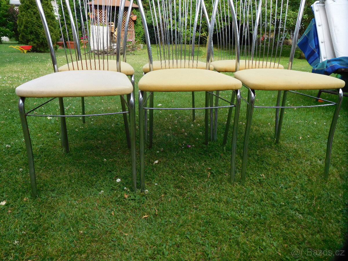 RETRO KOVOVÉ ŽIDLE - 3