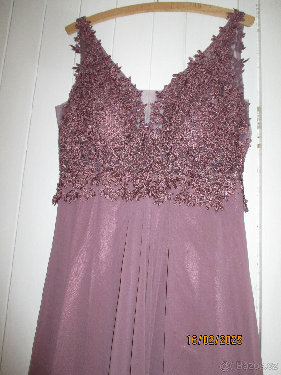 SPOLEČENSKÉ ŠATY PLESOVÉ vel m - 3