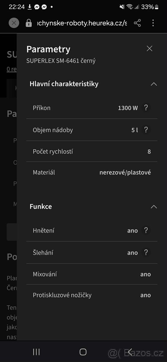 Kuchyňský šlehač, hnětač - 3