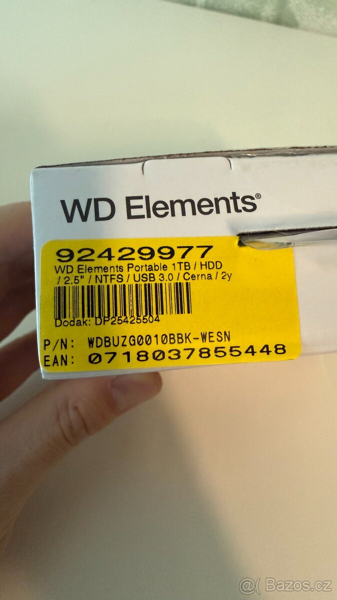 WD Elements Portable 1TB - nový - 3
