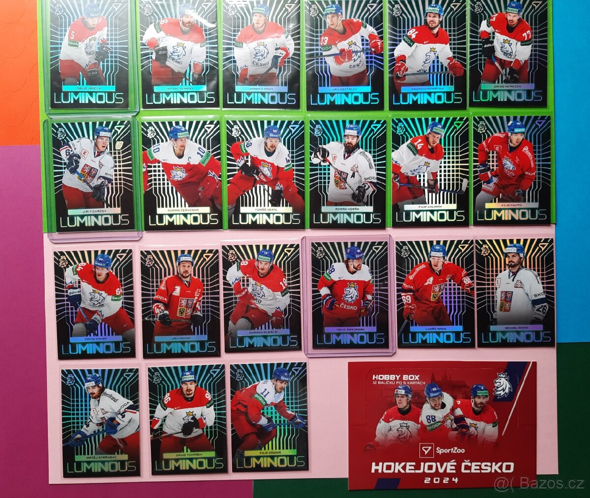 HOKEJOVÉ ČESKO 2024 _ LUMINOUS - SILVER _ Kompletní sada - 3