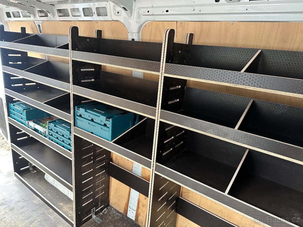 Regály, vestavba do Dodávky,furgon, CNC - 3