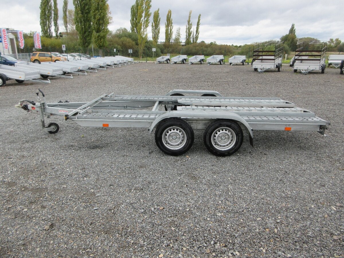 Ojetý přívěs pro přepravu aut PM 2,0T 3,95x2,00 - 3