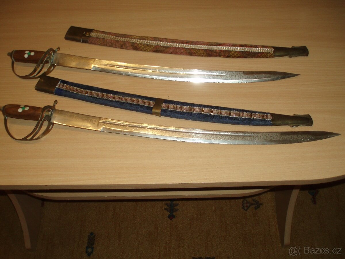 2 x šavle - 65 cm - částečně naostřeno - viz foto - 3