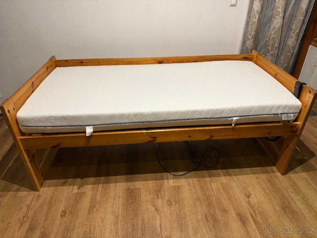 Zdravotní postel s elektrickým roštem a zdravotní matrací - 3