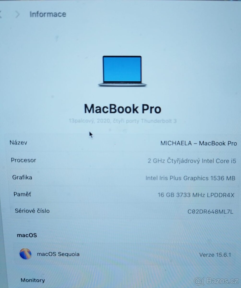 Notebook MACBOOK PRO 2020 - 3