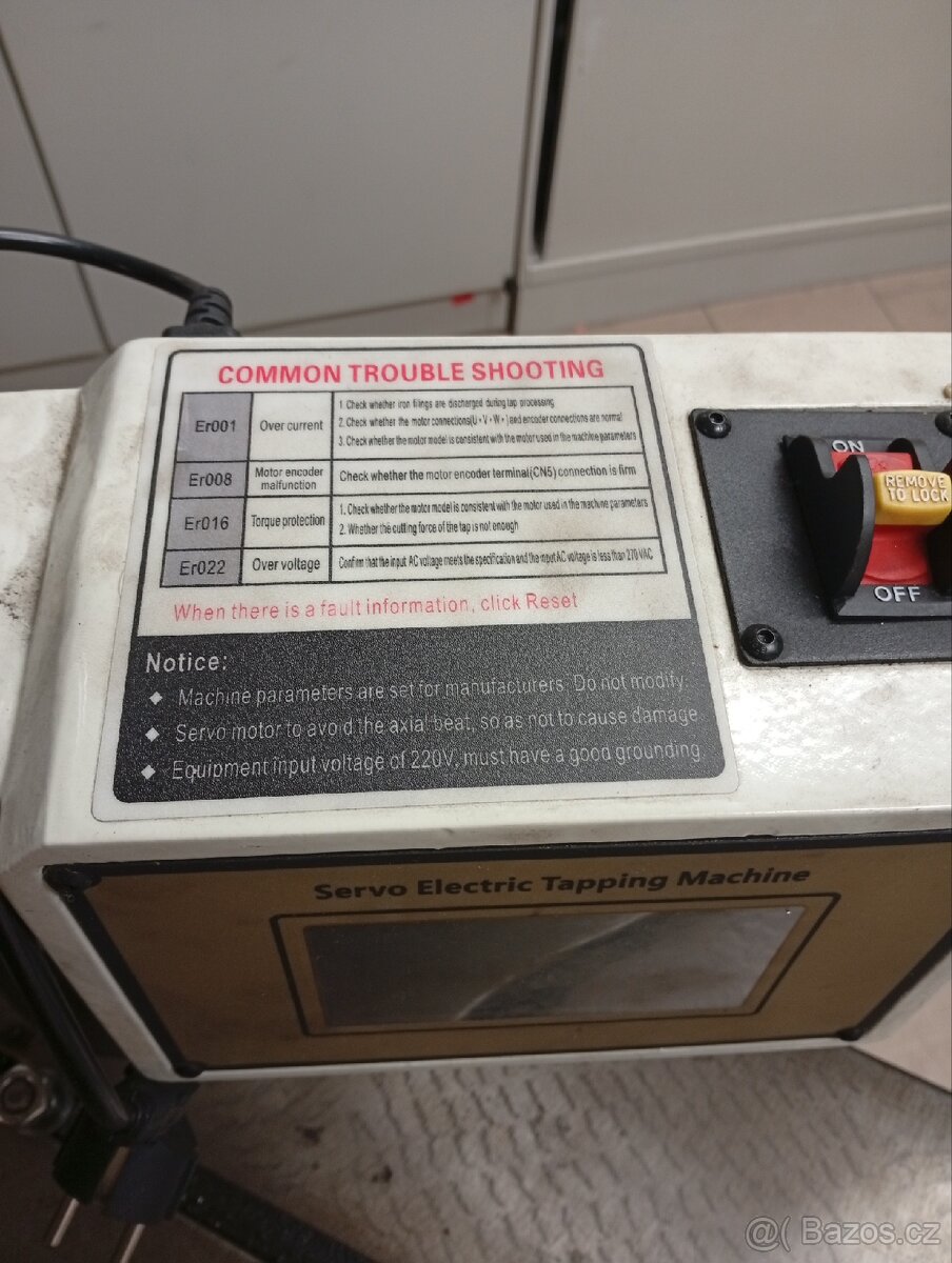 Závitořez pantograf elektrický, vzduchový. - 3