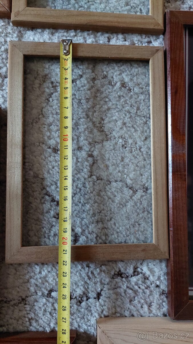 Rámečky dřevo termo osika cedr.se sklem - 3