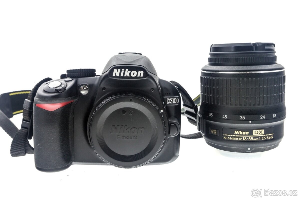 Zrcadlovka Nikon D3100 + 18-55mm + brašna - 3