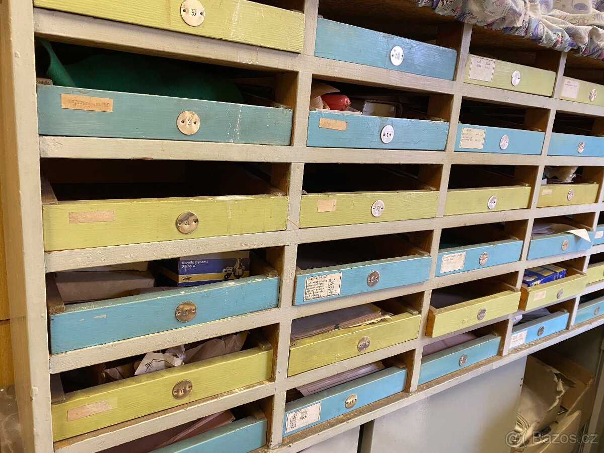 RETRO DŘEVĚNÁ KARTOTÉKA - 3