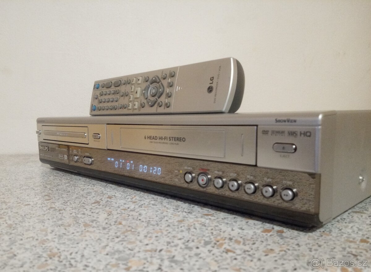 ⭐VHS-DVD rekordér Philips DVDR3320 - 3