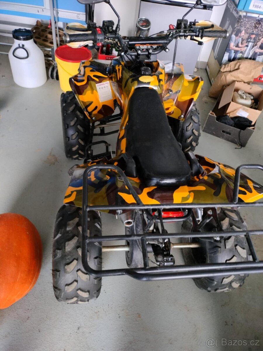 Dětská čtyřkolka ATV Warrior DELUX 125ccm,3rych,poloautomat - 3