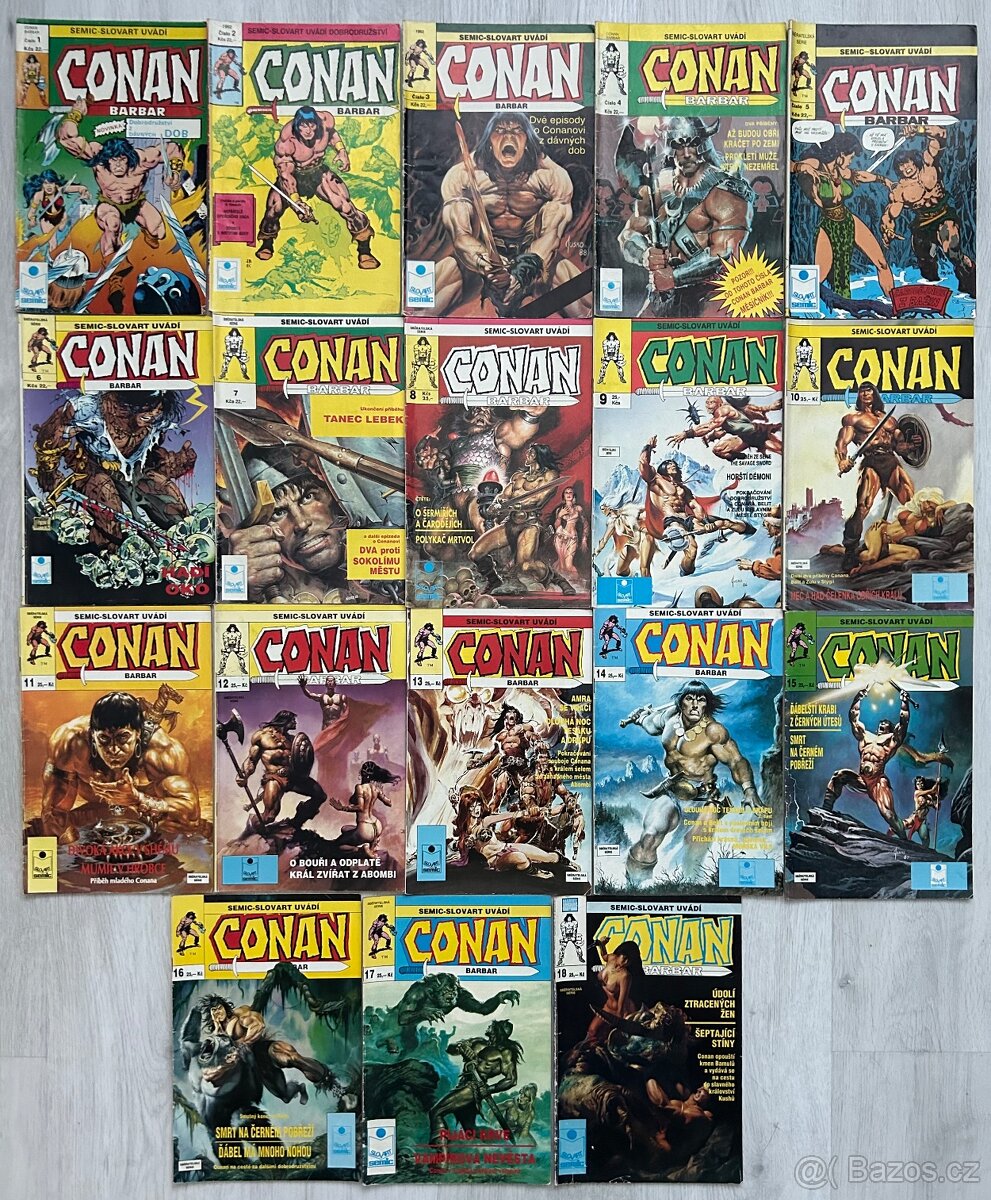 Prodám komiksy Semic-Slovart a další, ceny v textu: - 3