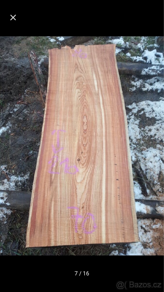 Fošny jasan,modřín ,XXL fošny - 3