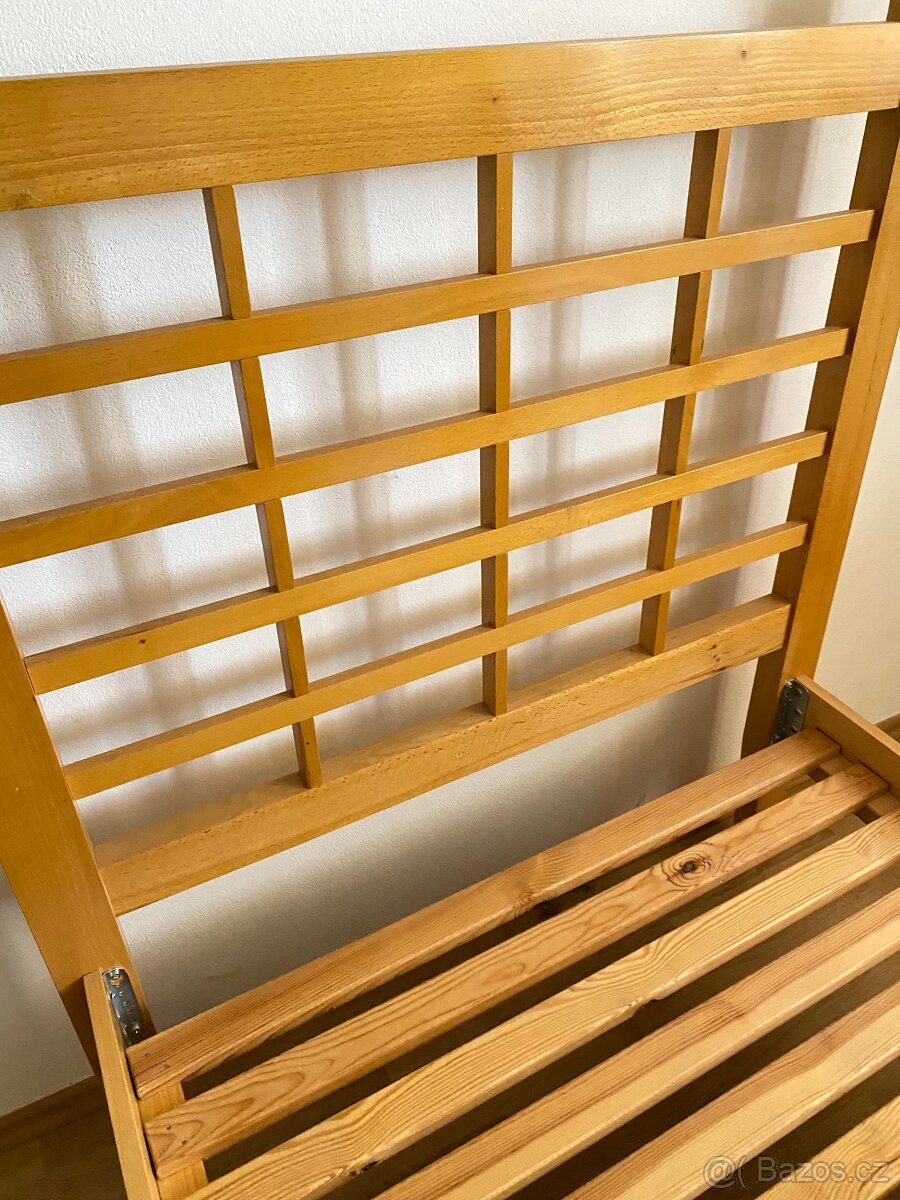 Jednolůžková postel,masiv - 3