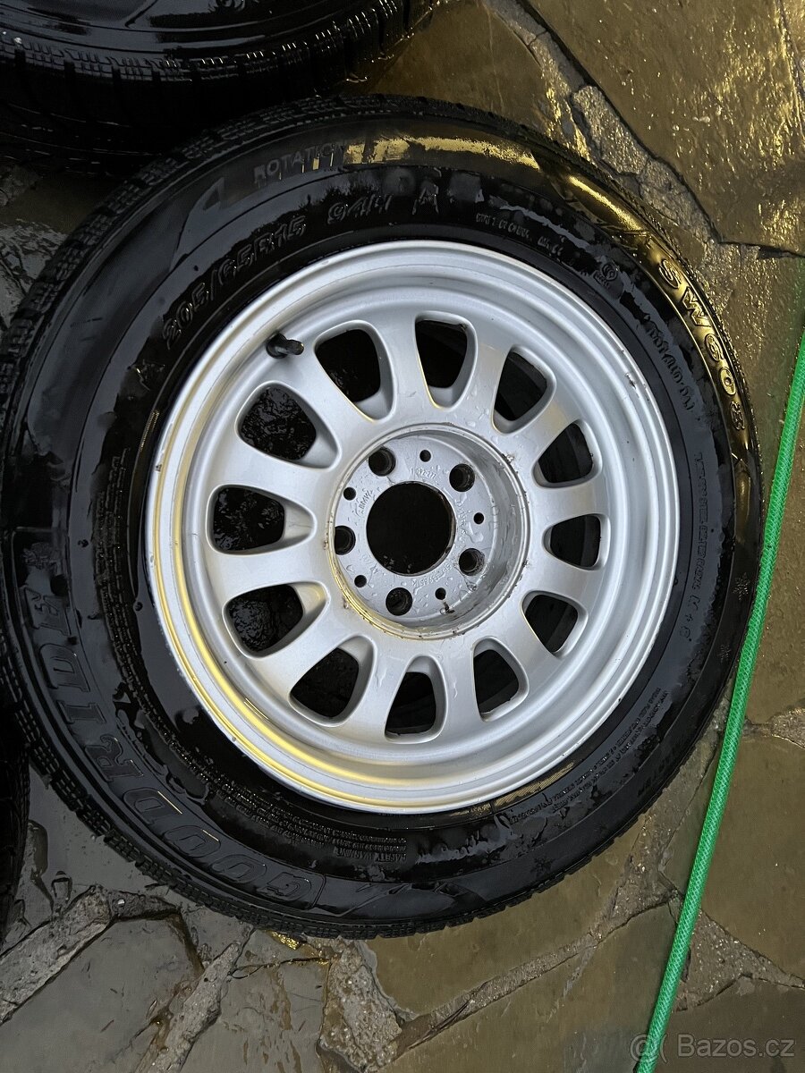 Prodám ALU kola a zimní pneu 205/65 r15 s rezervou - 3