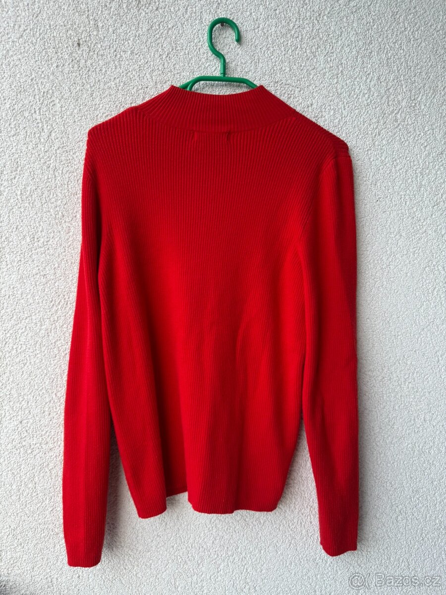 Červený oversized svetr F&F - 3