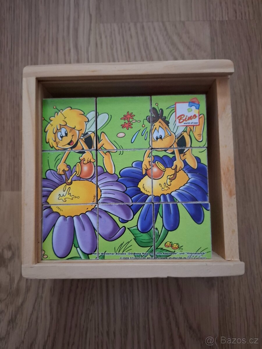 Dřevěné kostky Včelka Mája - 3