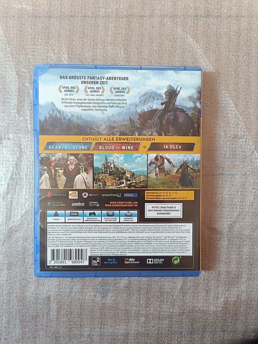 Witcher 3 Wild Hunt GOTY edice PS4 / PlayStation 4 hra - 3