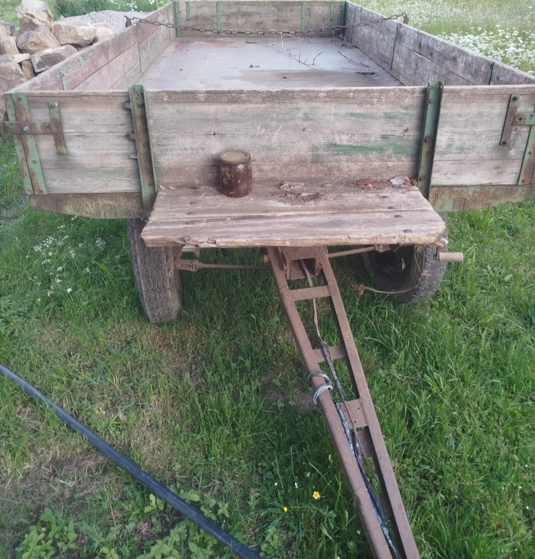 Vlek / vůz za koně předělaný za traktor - 3