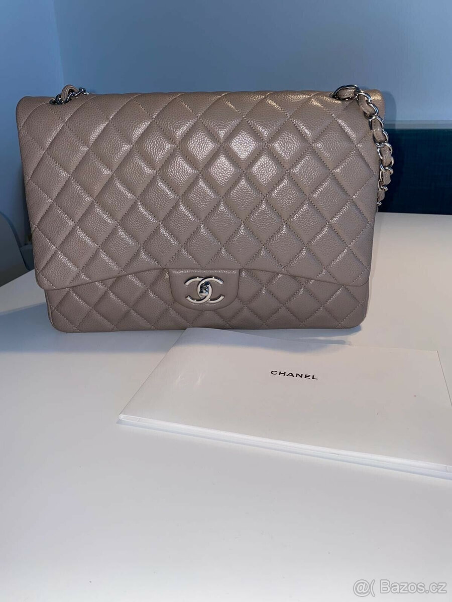Originální kabelka Chanel 2.55 Jumbo, kaviárová kůže - 3