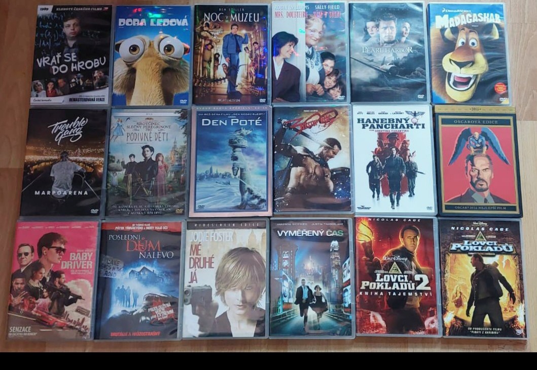 ORIGINÁLNÍ DVD 52ks -500kč - 3