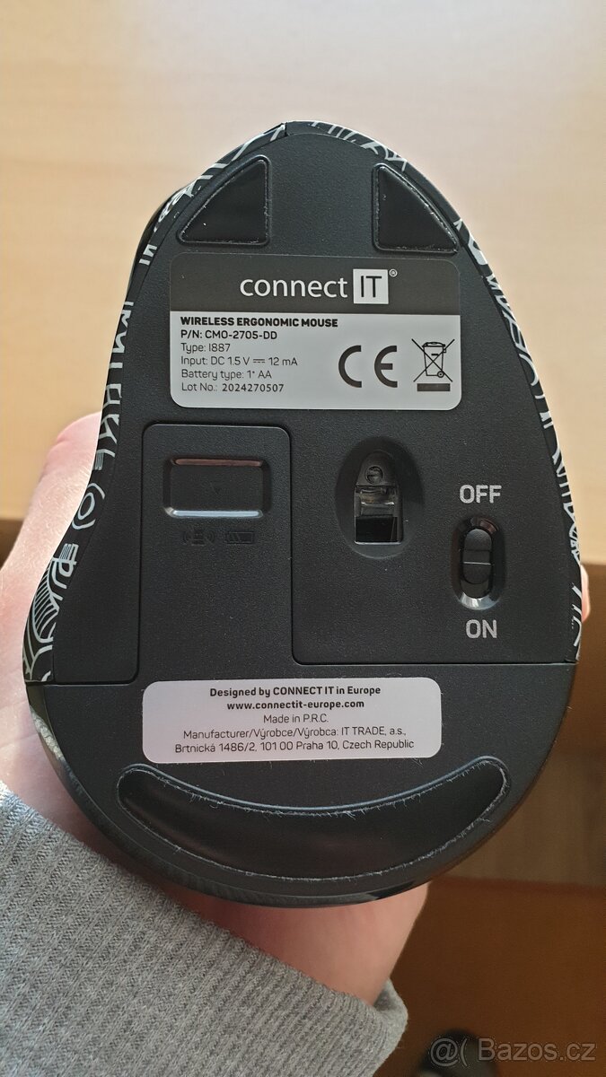 Bezdrátová vertikální myš Connect IT CMO-2705-DD - 3