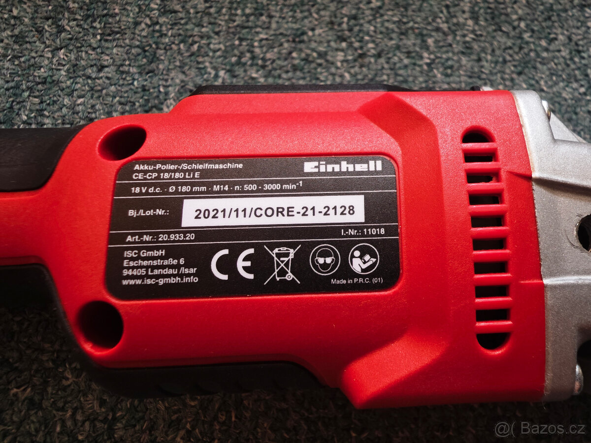 Úhlová leštička/Bruska Einhell CE-CP 18/180 Li - 3