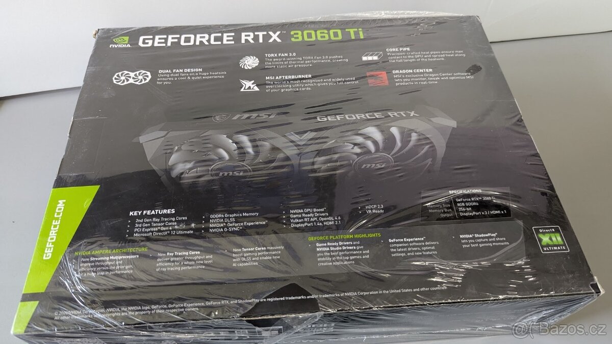 MSI Ventus 2X GeForce RTX 3060 Ti 8GB, #NOVÁ, ZÁRUKA 2 ROKY# - 3