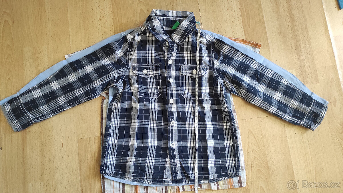 Set - tři chlapecké košile vel. 110 - 3