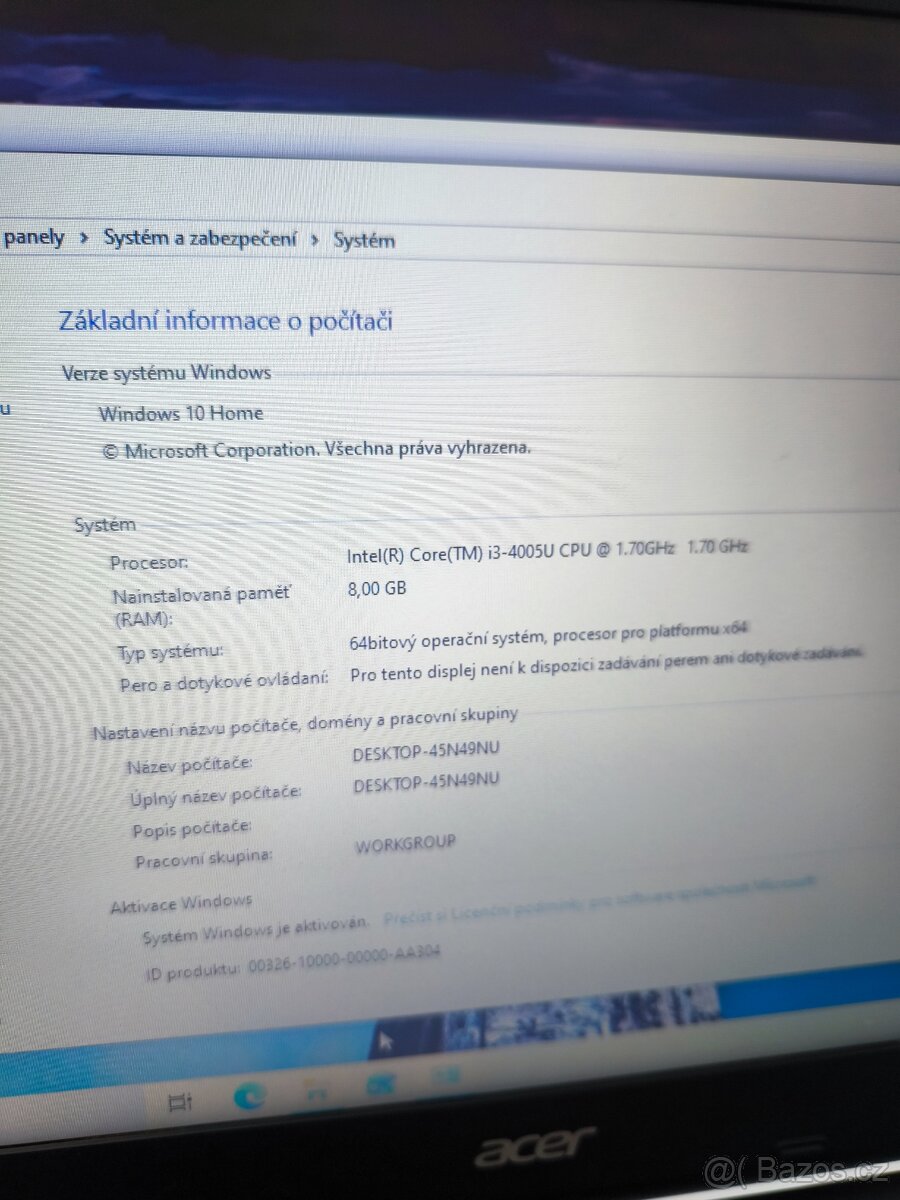 Acer Aspire E15 - 3