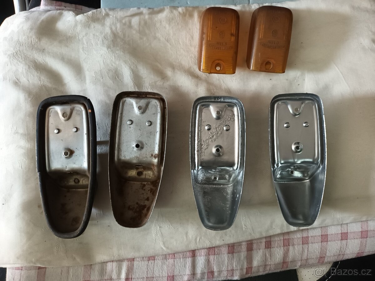 JAWA, ČZ - 4 ks blinkr na revmaplech - 3