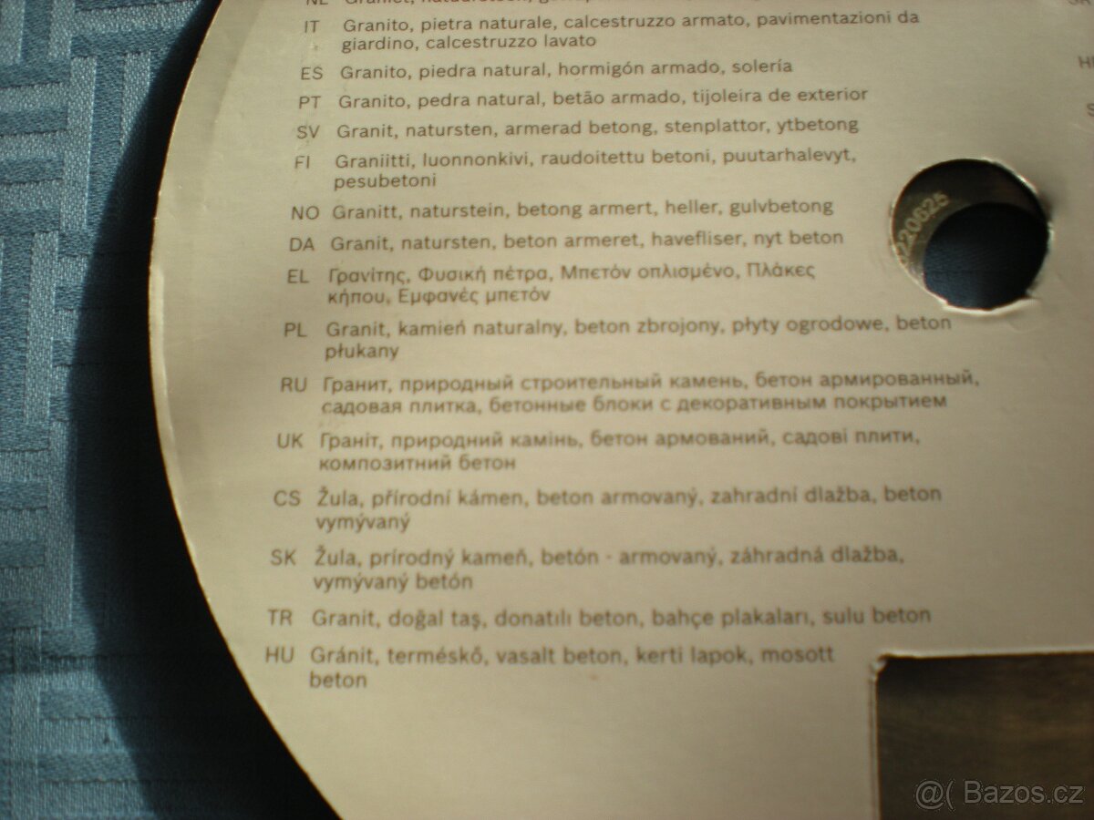 Diamantový dělicí kotouč BOSCH průměr 230 - 3