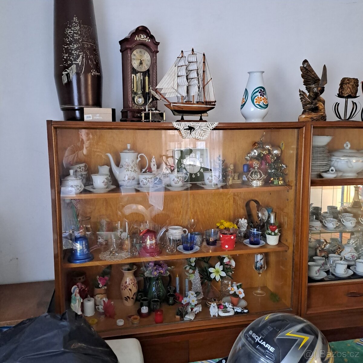 Porcelán starožitný nábytek sklo czechoslovakia - 3