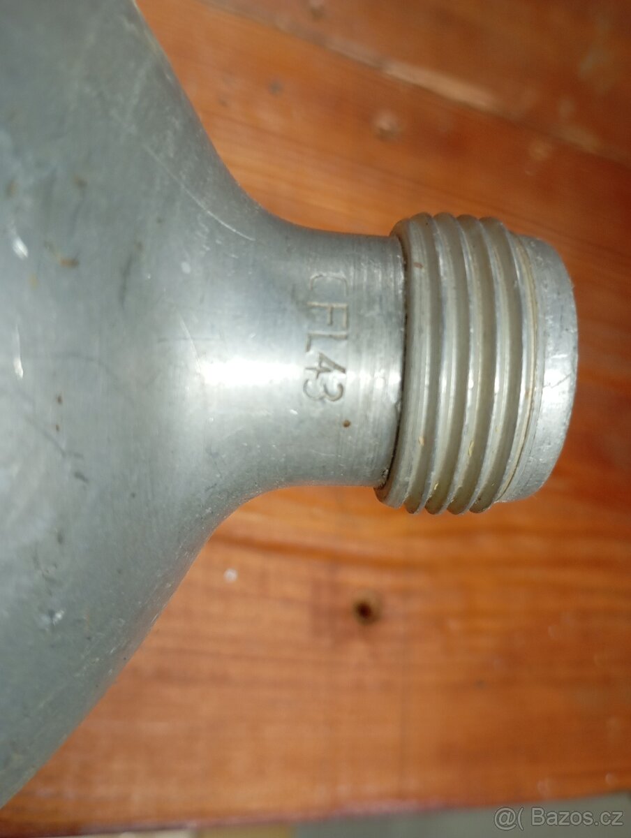 Stará, německá, vojenská, hliníková čutora ba vodu. - 3