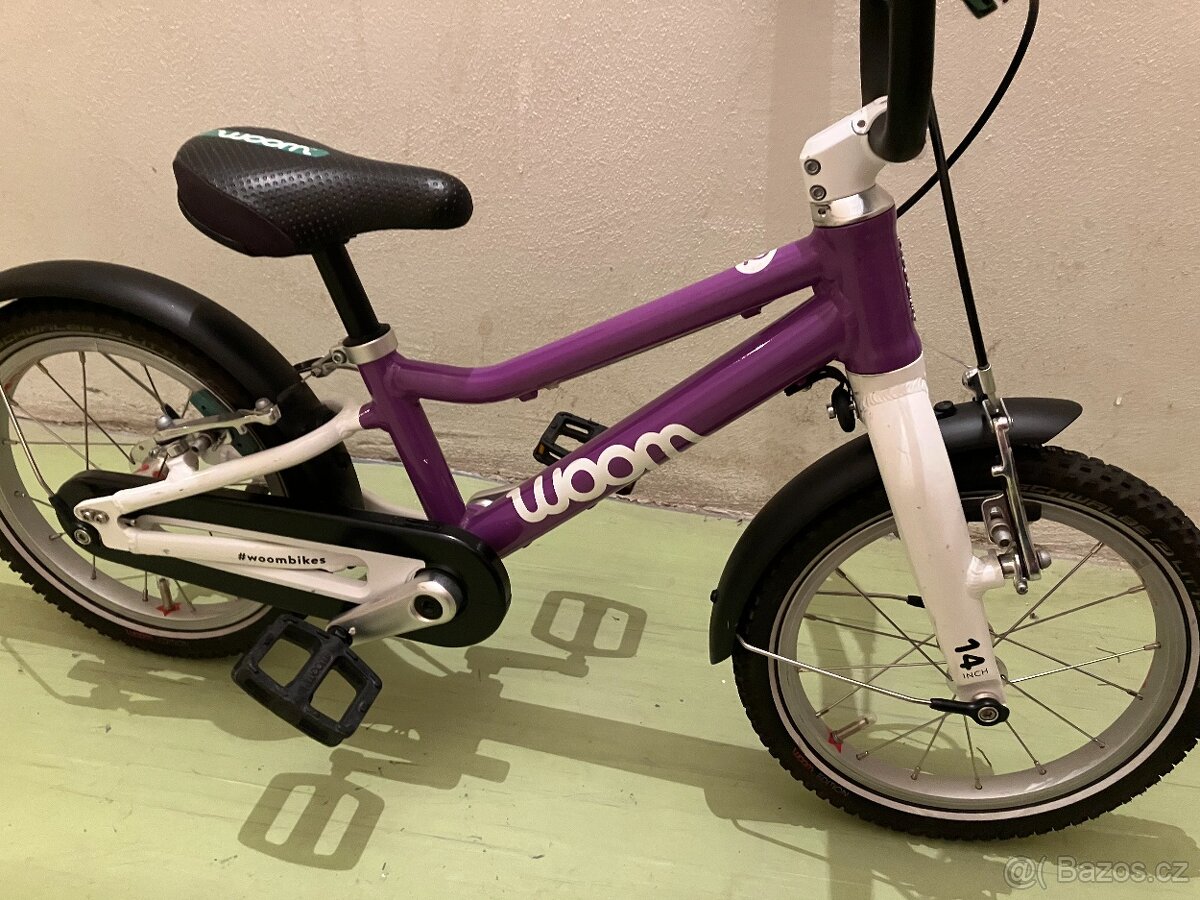 woom 2 14" + blatníky a stojánek - 3