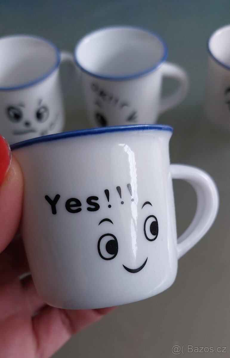 NOVÉ Sada 6 keramických šálků - 3