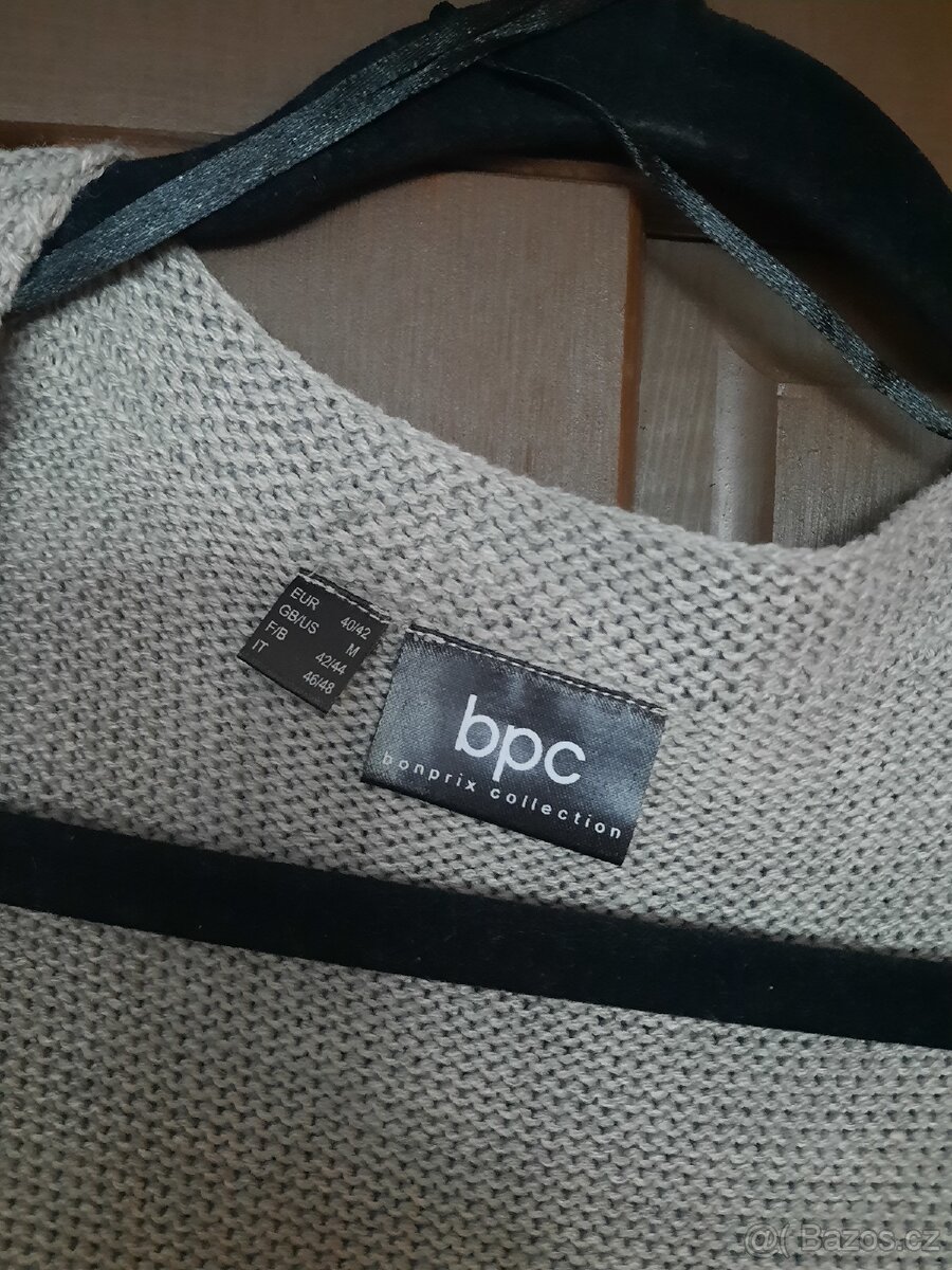 Dámský dlouhý pletený svetr - 3