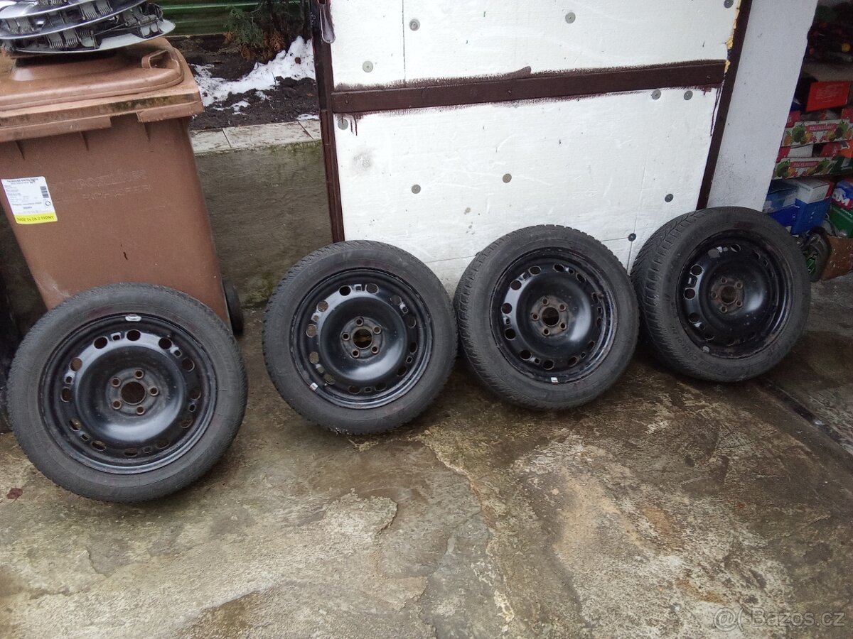 Sada zimních pneu 195/55r15+plechace - 3