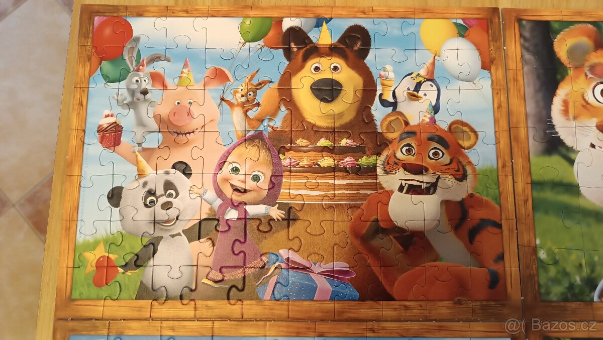 Puzzle Máša a Medvěd 4v1 Trefl - 3