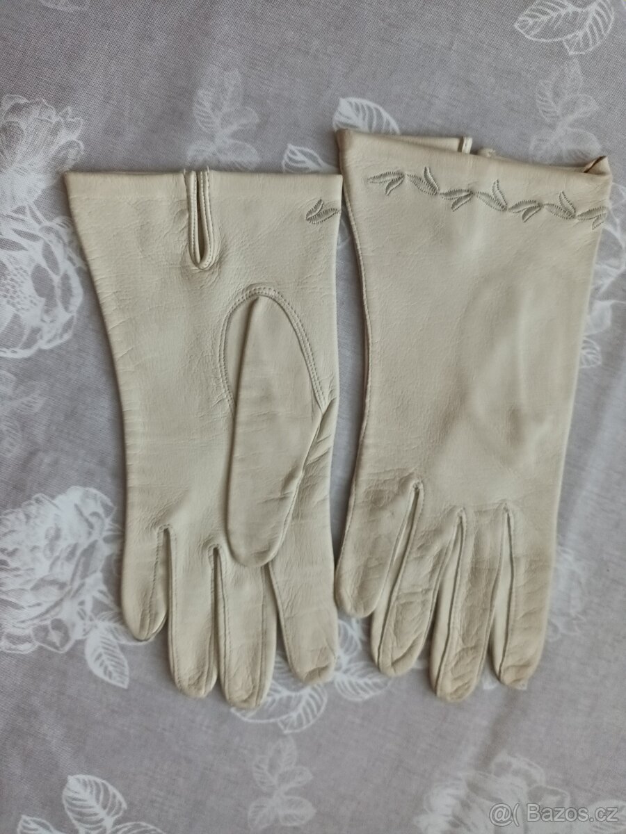 Prodám kožené rukavice vel M - 3