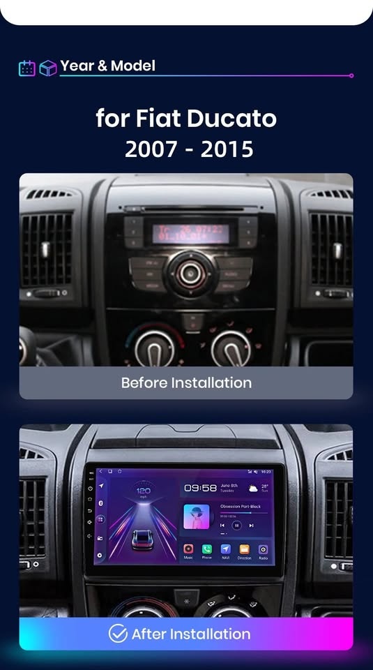 Android autorádio s navi pro FIAT DUCATO (2006-2013) - 3