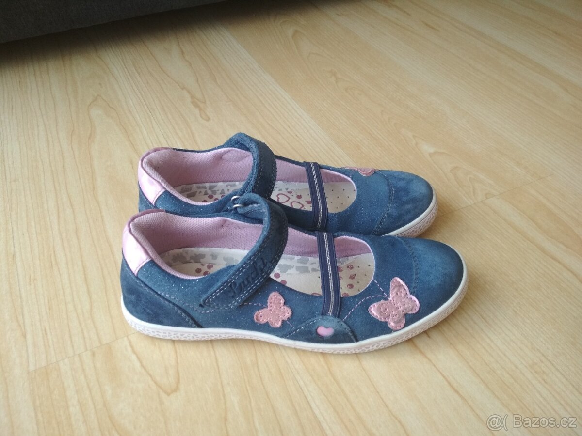 Dívčí kožené boty, vel. 35 - 3