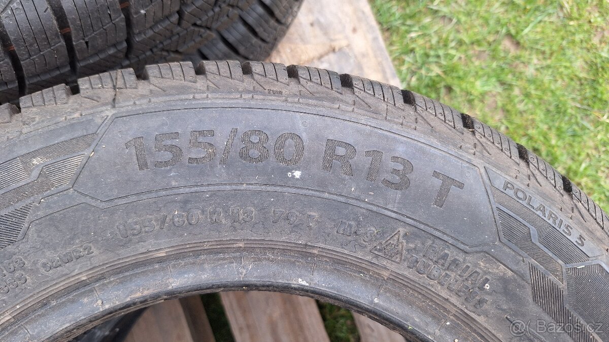 Prodám zimní pneu 155/80 R13 T - 3