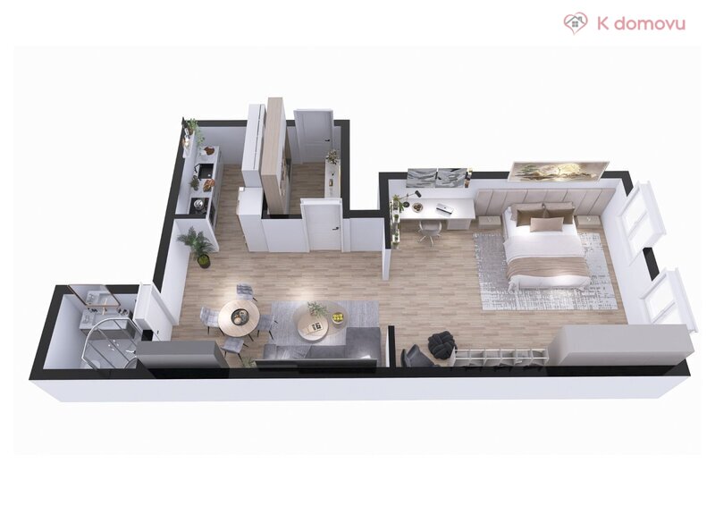 Prodej bytu 2+1, 2.N.P., Komenského - 3